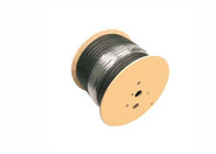 Black Jacket 18 AWG Copper Coaxial Cable For CATV / CCTV /  DBS System