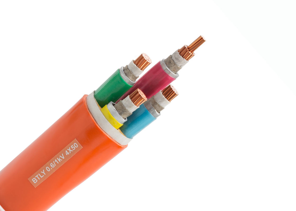 5 Core Flame Retardant And Fire Resistant Cables IEC60502 Standard