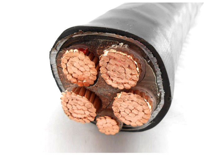 600/1000V 4 Core with Earth Core Cable , YJV Type XLPE Power Cable For Industrial Plants