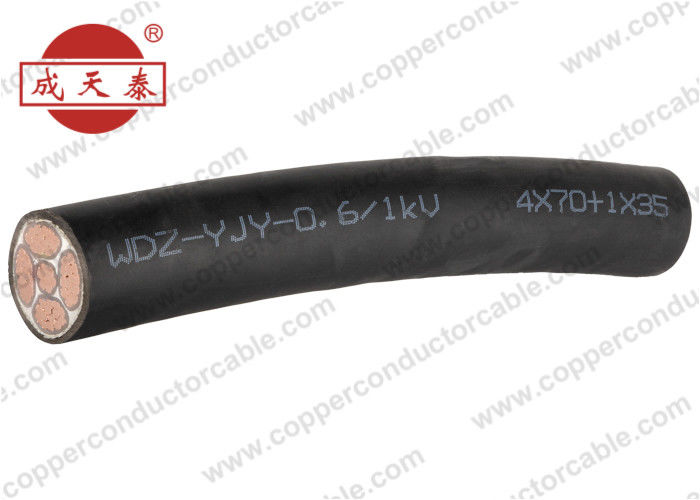 XLPE Insulation Low Smoke Zero Halogen Cable 0.6/1kV 4 +1 Core For Subway