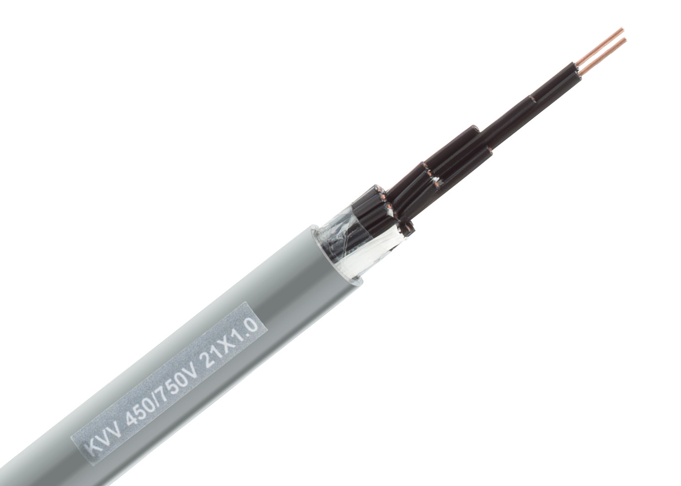 Grey Sheath Color Flexible Control Cable For Plant Construction IEC 60227-5