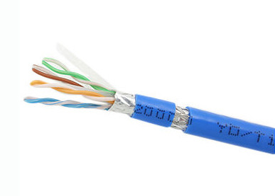 23 AWG Conductor Copper Lan Cable Cat6 SFTP Cable UL Listed Flame Resistance