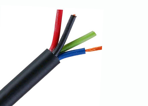 Flexible Power 300 / 500V Multi Core Copper Conductor Wire Cable Surface / Flush Mount