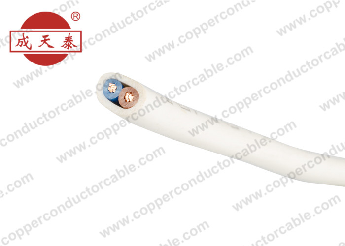 Multi Core Flat Flexible Copper Electrical Cable PVC Insulation 300 / 500V H05VV-F